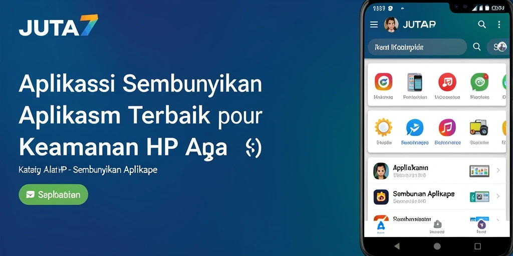 Antarmuka JUTA7 yang sederhana dan fungsional untuk menyembunyikan aplikasi.