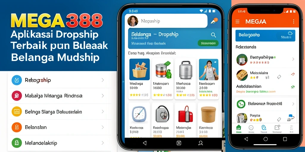 Antarmuka pengguna MEGA388 yang sederhana dan intuitif untuk berbelanja.