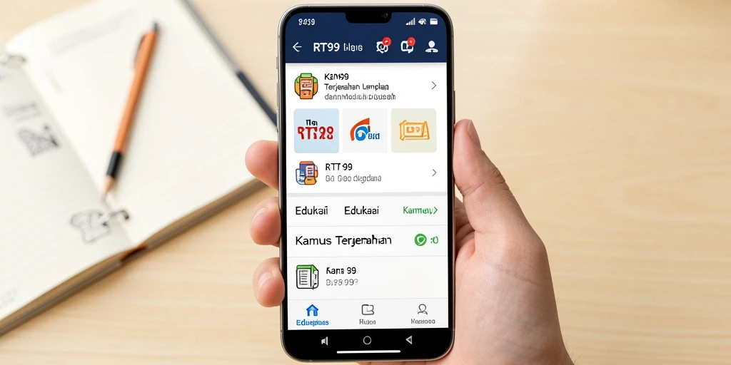 Antarmuka RT99 yang mudah dan efektif untuk terjemahan.