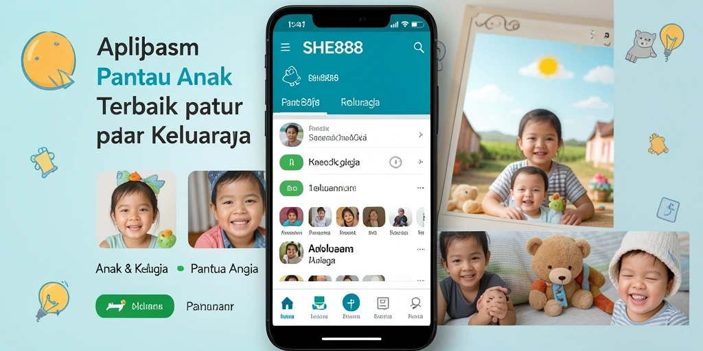 Antarmuka SHE888 yang sederhana dan fungsional untuk Pantau Anak.