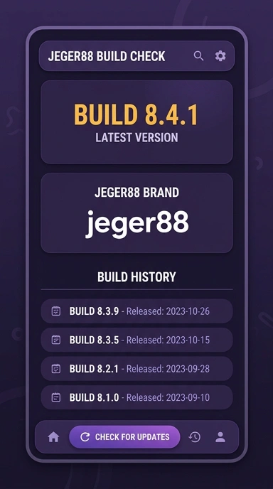 Riwayat Versi Aplikasi jeger88 untuk Pengguna Android